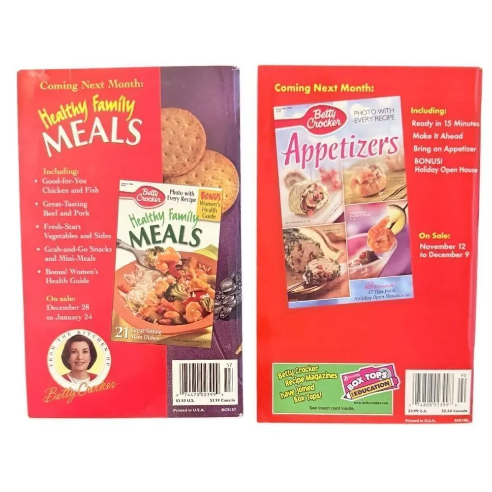Pillsbury & Betty Crocker Holiday Cook Books Set of 5